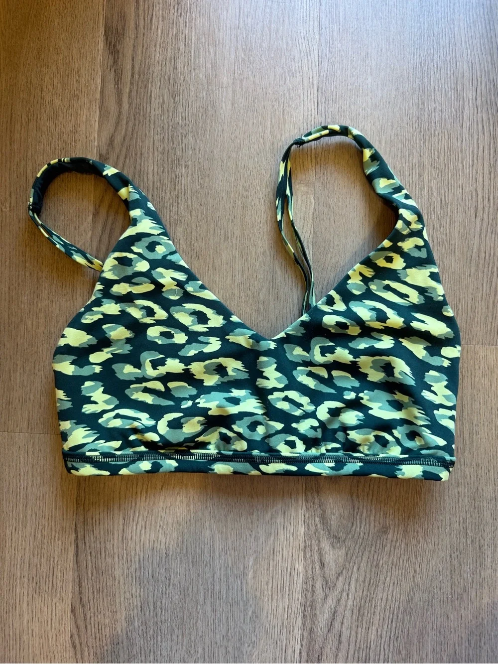 Aerie Offline Goals Plunge Sports Bra - Deep Forest Green